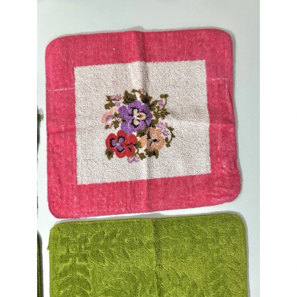 Lot of 7 Cotton Kitchen Tea Towels Variety of Designs Cannon Fashion Manor Sears